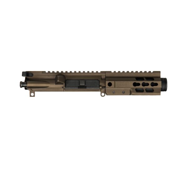 Completed Upper in 9mm, 5.5" Brl, Cerakote Midnight Bronze, 5" U-LOK Rail w/ Mini Can-0