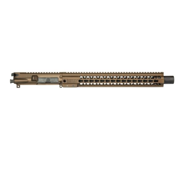 Completed Upper in 9mm, 16" Brl, Cerakote Midnight Bronze, 15" U-LOK Rail w/ Mini Can-0