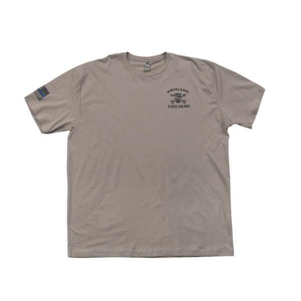 Brigade Logo T Shirt - Grey-0
