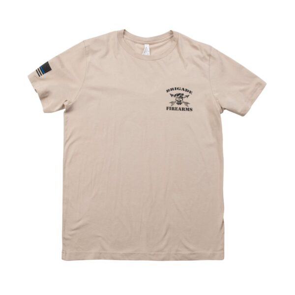 Brigade Logo T Shirt - Beige -0